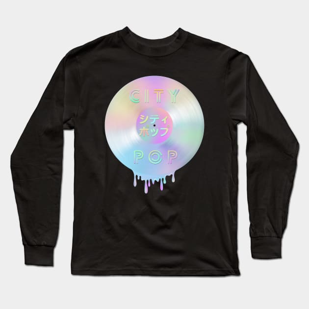 City Pop Hologram Long Sleeve T-Shirt by Dashu